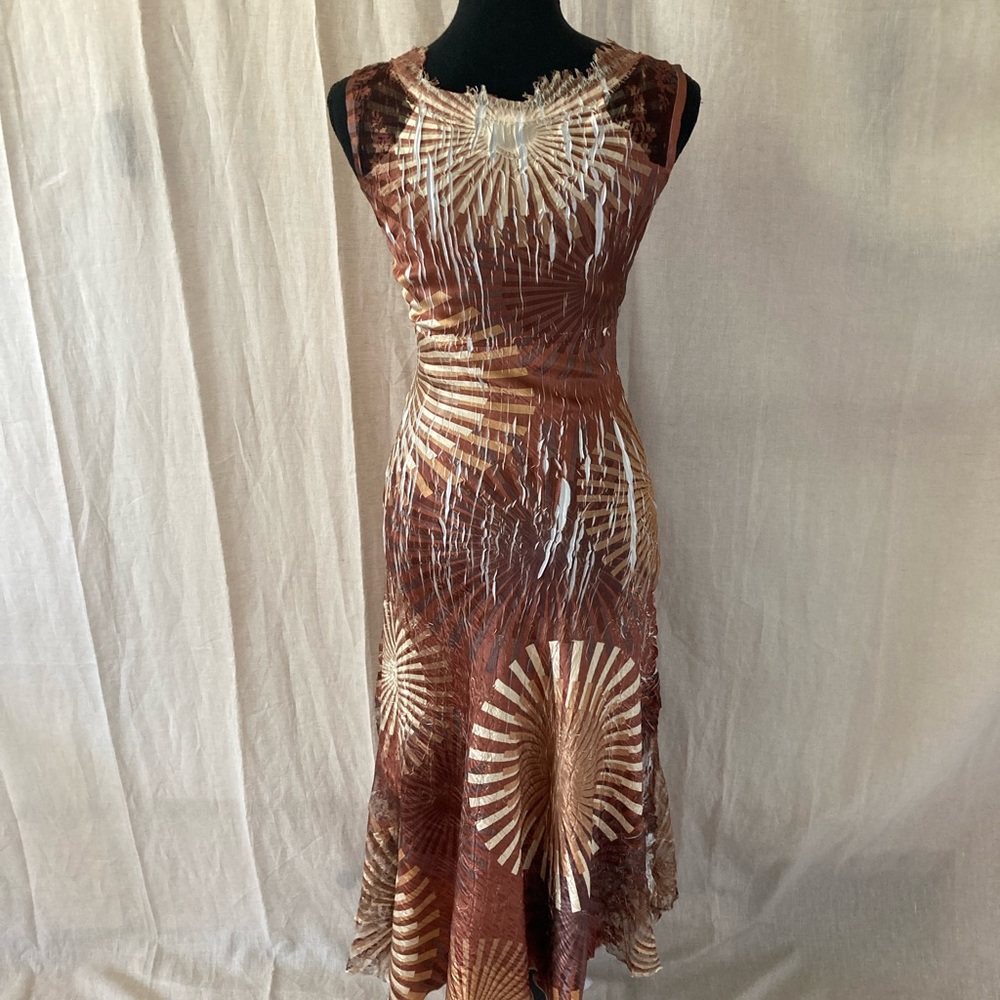 *Gorgeous Komarov Size S/M Sleeveless Calf Length One of a Kind Dress*